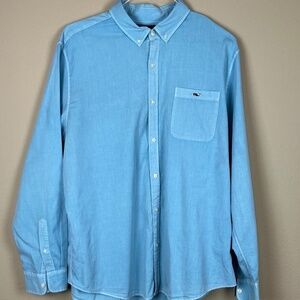 Vineyard Vines Slim Fit Tucker Blue Button Down Shirt; Size XL; Slight flaw